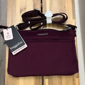 Baggallini Sleek Purple Shoulder Bag